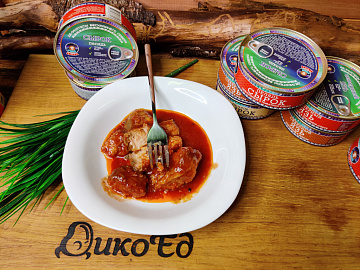 Фото Сырок обжаренный в томатном соусе