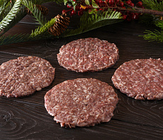 Котлета для бургера из мяса страуса(упак. 4шт)